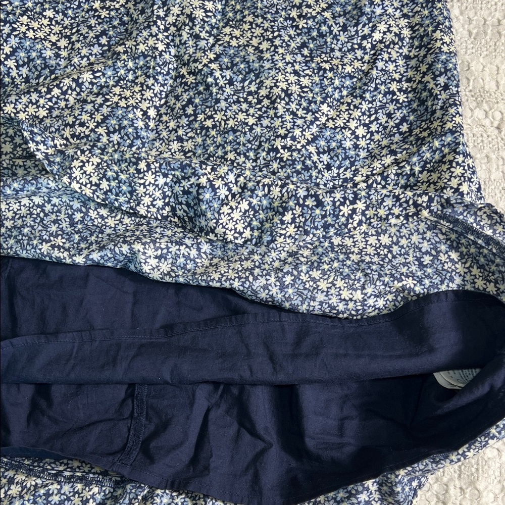 Abercrombie & Fitch Blue Floral mini Dress size XL - Picture 7 of 10
